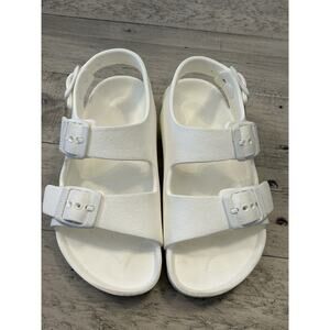 Birkenstock Milano Kids White Comfort Sandal Size 28 (us 10-10.5)